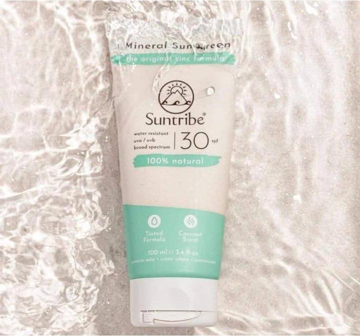 Image du produit Suntribe Mineralische Bio-Sonnencreme (Crème solaire, SPF 30, 100 ml, 1 g)