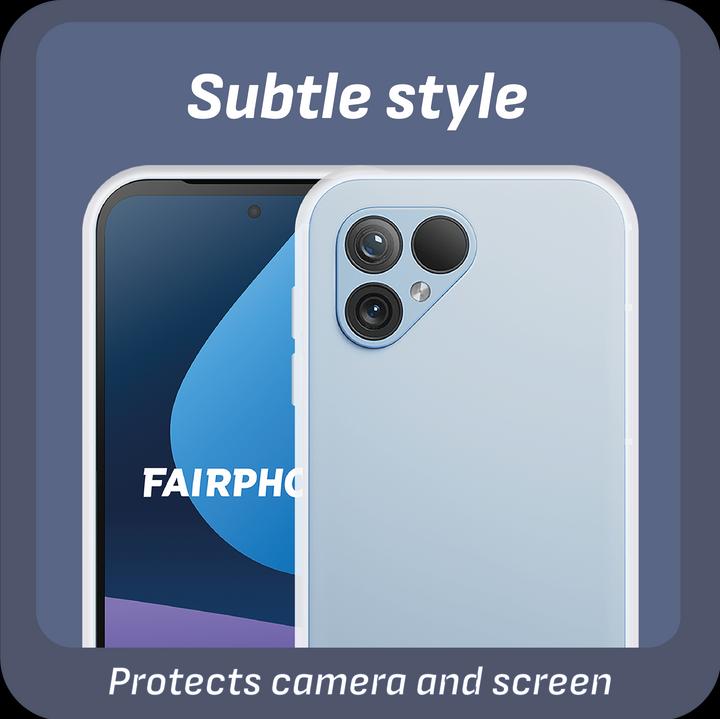 Actual product image Cazy Silicone Case Compatible with Fairphone 5 - Soft TPU Protection - Transparent (Fairphone 5)