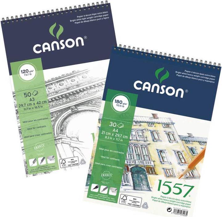 Image du produit Canson 1557 (A5, Blanc, Non contraignant)