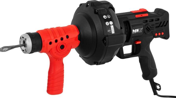 MSW Rohrreinigungsmaschine Rohrreinigungsgerät 240 W 580 U/min 7,5 m Ø 19 bis 40 mm (1 Stk.)