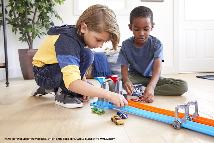 Actual product image Hot Wheels track Two loops