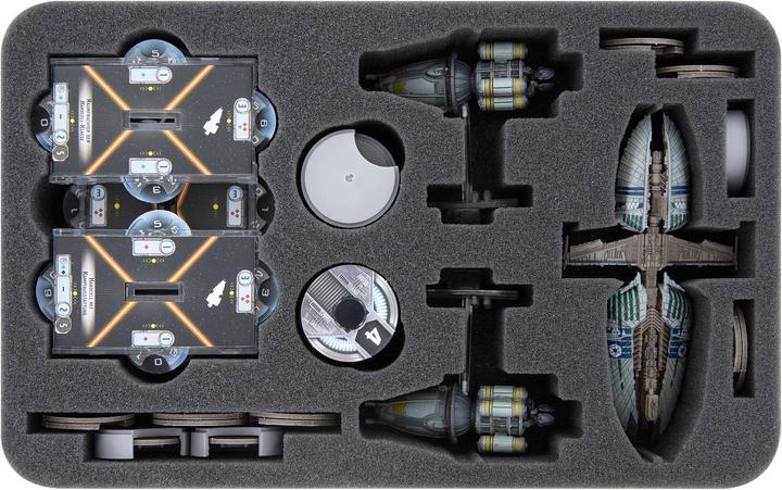 Immagine prodotto Feldherr HSMFAU050BO - Intarsio in schiuma per Star Wars Armada: 2 navi da carico spaziali del (Schiuma solida)