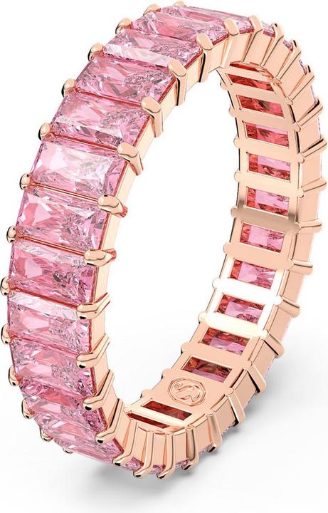 Produktbild Swarovski Matrix Ring Baguette Schliff Rosa Roségold (55)