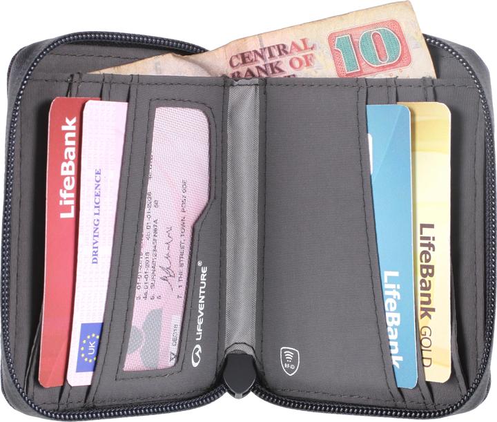 Image du produit Lifeventure Portefeuille RFID Bi-Fold, recyclé, gris