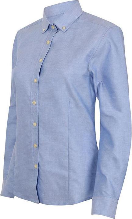 Produktbild Henbury Modern Langarm Oxford Bluse (L)