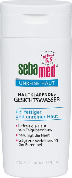 Produktbild Sebamed Unreine Haut hautklärendes Gesichtswasser, 200 ml Lösung (Reinigungstücher, 200 ml)
