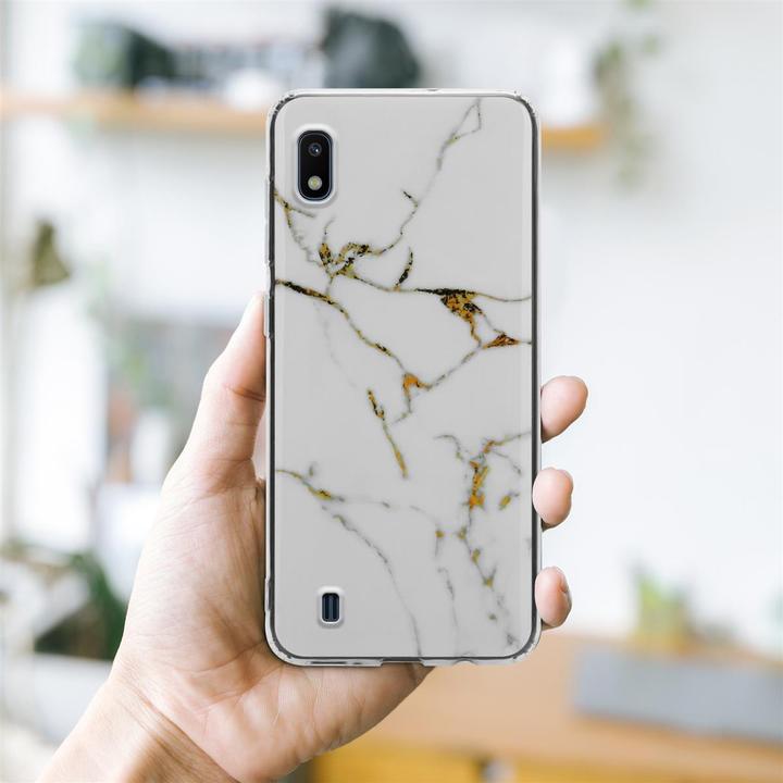 Actual product image Cadorabo IMD TPU Colorful Marble Cover (Samsung Galaxy A10, HTC One M10)