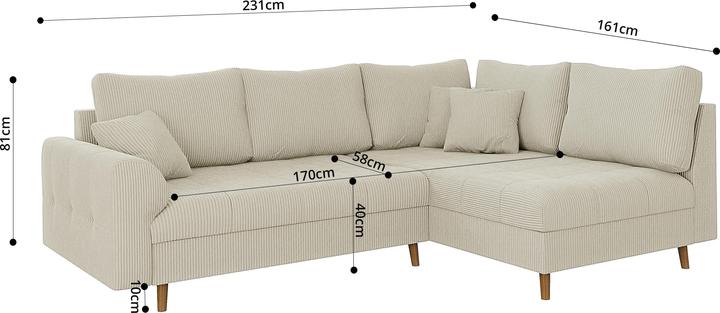 Actual product image Ropez Ariella (Corner sofa)