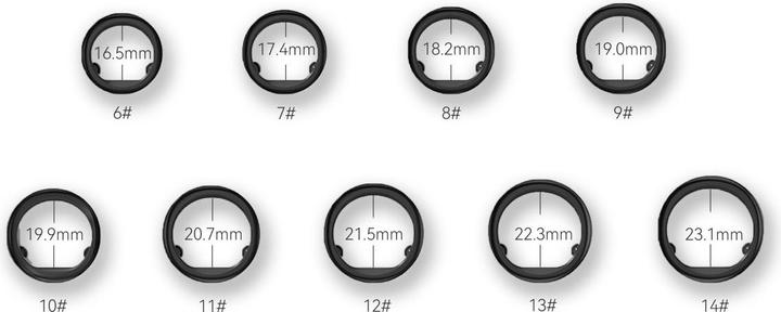 Actual product image RingConn Smart Ring Gen 2. Sizing Kit