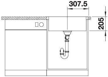 Actual product image Blanco Lemis 6-IF (Fitted sink, 61.50 cm, 50 cm)