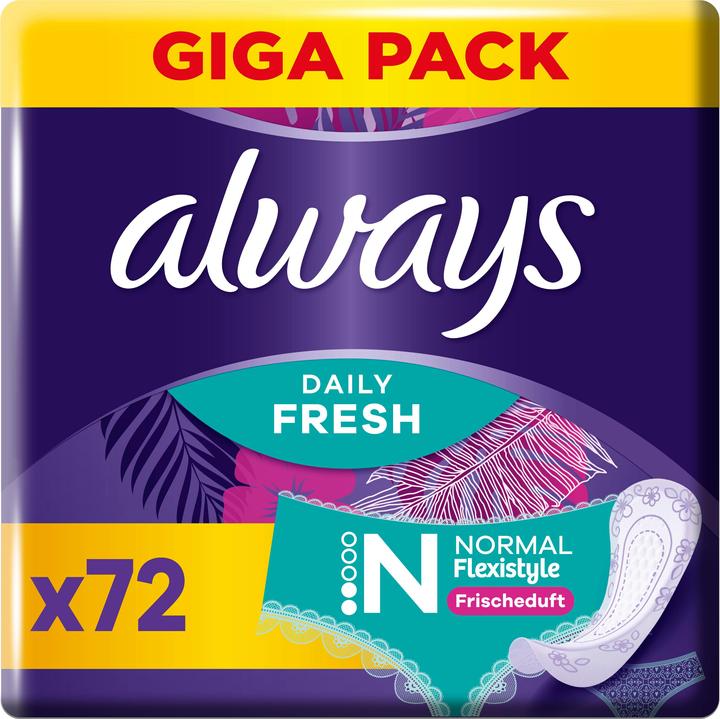 Actual product image Always Daily Fresh Normal Flexistyle (72 x, Panty liners)