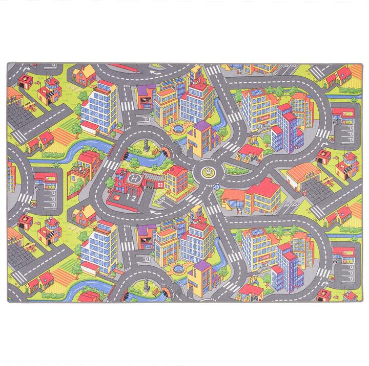 Immagine prodotto Snapstyle I bambini giocano tappeto Street Rug 3D Big City (100 x 100 cm)