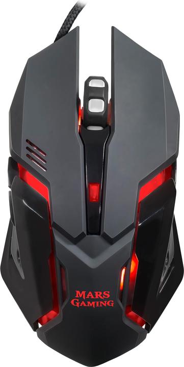 Produktbild Mars Gaming for games MRM0 4000 DPI Black (Kabelgebunden)