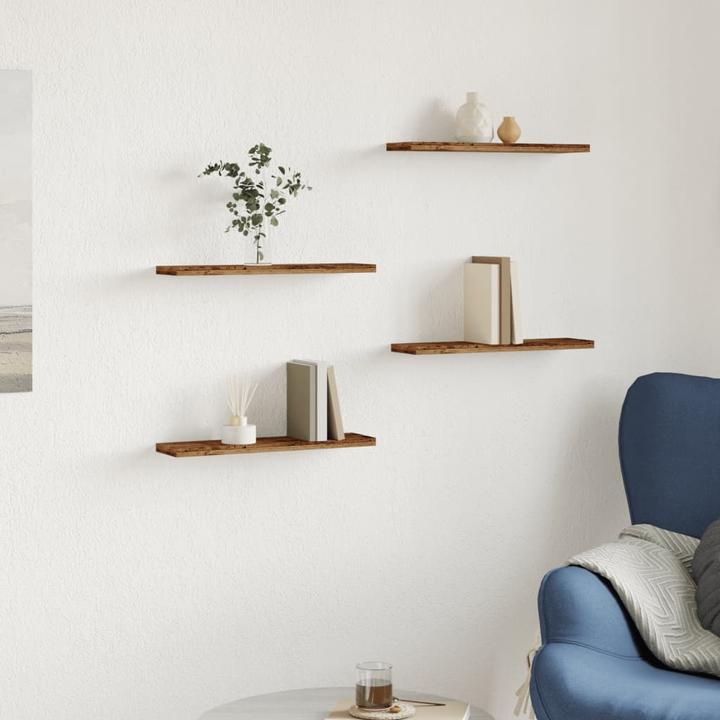 Actual product image VidaXL Wandregale 4 Stk. -Optik (40 x 10 x 1.5 cm)