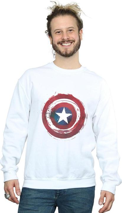 Immagine prodotto Captain America Splatter Shield Felpa Uomo (L)