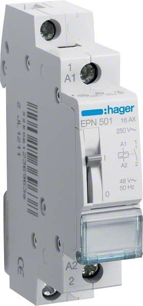 Image du produit Hager HAG EPN501 1S 16A 48V Interrupteur à distance