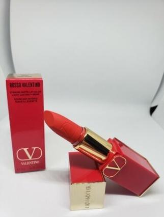 Actual product image Valentino Rosso Bold Matte Lip Color 403A Bold Orange 3.4g (403A)