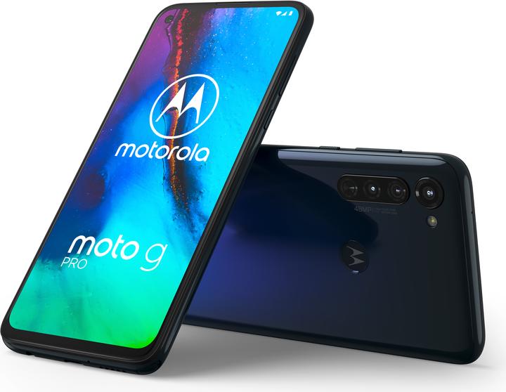 Produktbild Motorola Moto G Pro (128 GB, Dark Blue, 6.40", Hybrid Dual SIM, 48 Mpx, 4G)