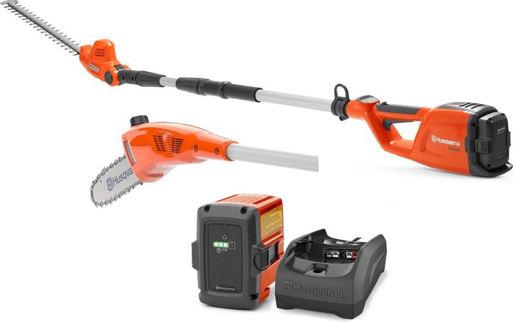 Produktbild Husqvarna 120iTK4-PH inkl. PK4 Hochentaster und HK4 Heckenschere (Akku Kettensäge)