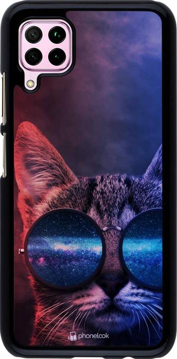 Produktbild PhoneLook Hülle Red Blue Cat Glasses (Huawei P40 Lite)