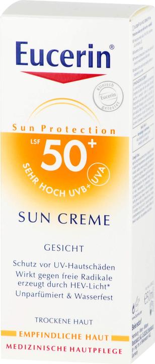 Produktbild Eucerin SUN Sensitive Protect (Sonnencreme Gesicht, SPF 50, 50 ml)
