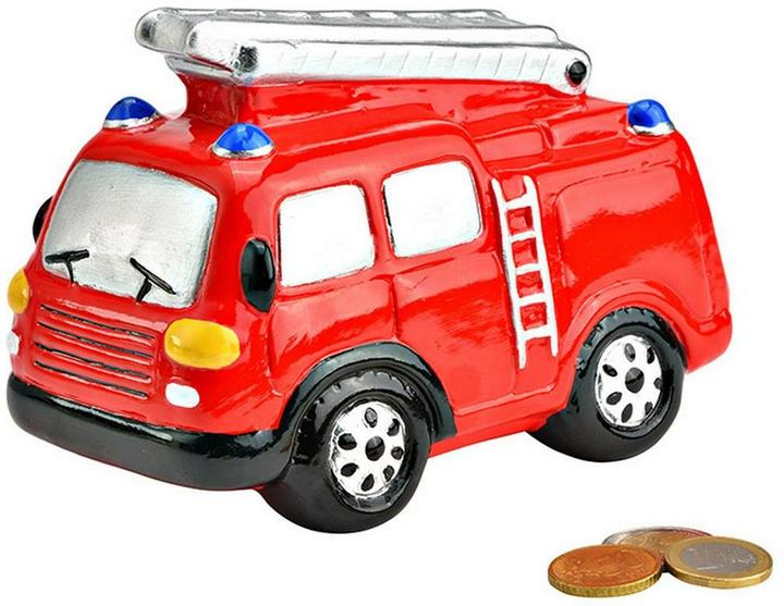 G. Wurm Ceramic fire engine money box red (W/H/D) 16x12x8cm
