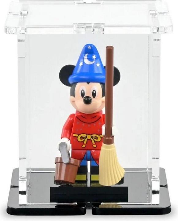 Actual product image iDisplayit Acrylic display for 1 LEGO® minifigure (with black base and 2 studs)