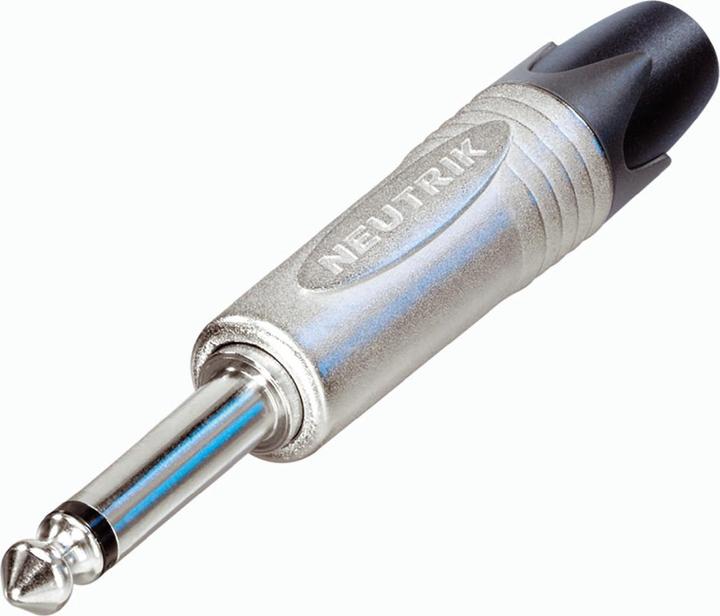 Image du produit JTI 1/4" professioneller Telefonstecker, 2-polig, Nickelkontakte, Nickelgehäuse