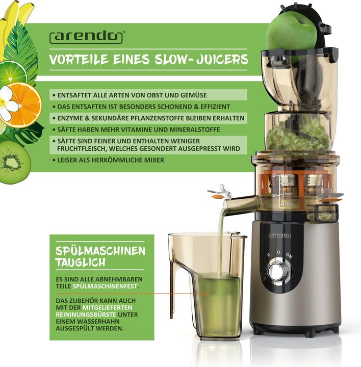 Image du produit Arendo Centrifugeuse Slow Juicer