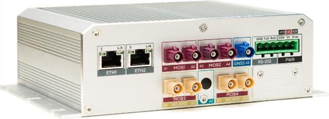 Produktbild NetModule NB2800-2L2WAC-G - Fahrzeug-Router mit 2x LTE + 2x WLAN-ac + 2x GbE + GNSS + E-Mark