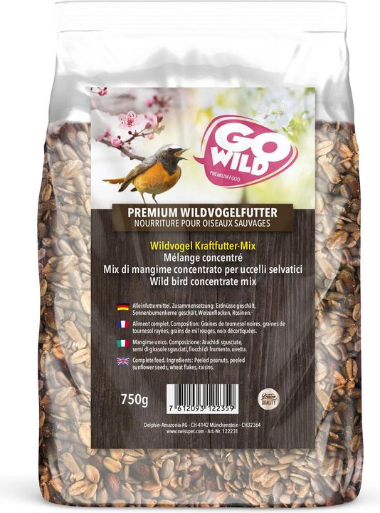 GoWild Wild Bird Concentrate Mix 750g (1 x, 0.75 kg)