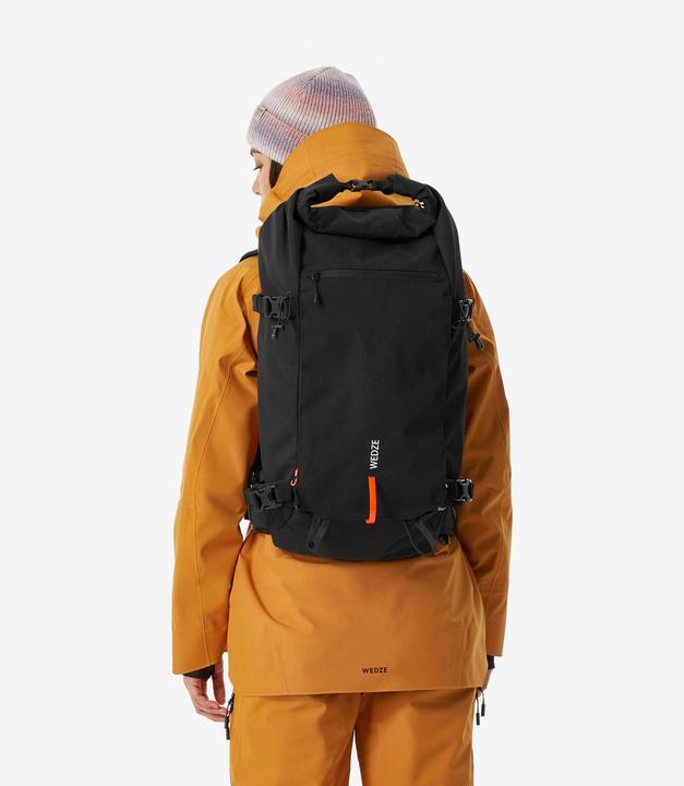 Actual product image Wedze Roll Top Strong Freeride 30 L Ski/Snowboard Backpack - Black (30 l)