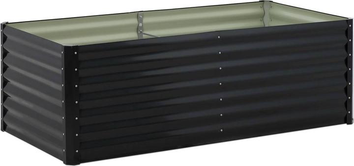 Uniprodo Fioriera rialzata in metallo - 180 x 90 x 60 cm - Acciaio zincato