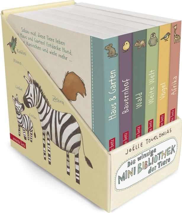 Produktbild Die winzige Mini-Bibliothek der Tiere - 6 Mini-Pappbilderbücher im Schuber (Die grosse (Deutsch)