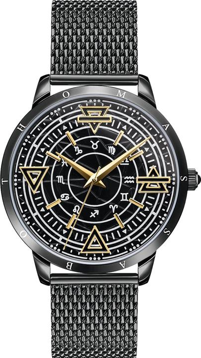 Immagine prodotto Thomas Sabo Elementi di natura nera (Orologio da polso analogico, 42 mm)