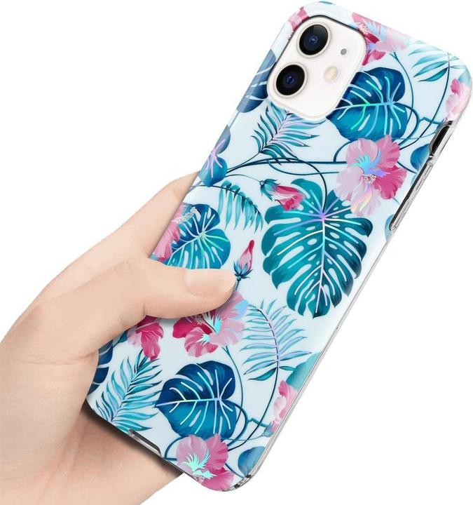 Produktbild Cadorabo IMD TPU Bunte Blumen & Blätter Cover (Apple iPhone 12, Realme 12 Pro+)