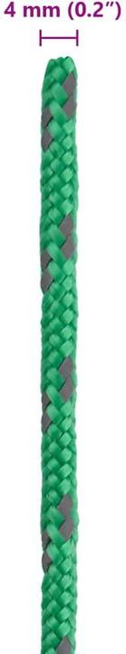 Image du produit VidaXL Cordes de tente avec tendeurs de corde 8 pcs. Réflectif 4 m 4 mm