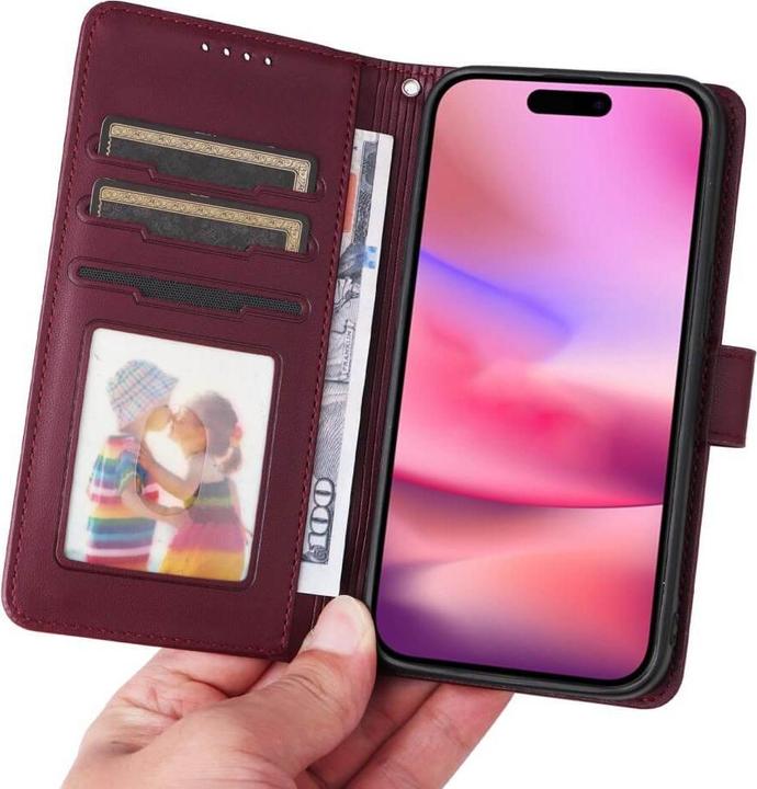 Immagine prodotto Cover-Discount iPhone 16 - Custodia portafoglio divisibile 2 in 1 per cellulare (Apple iPhone 16)