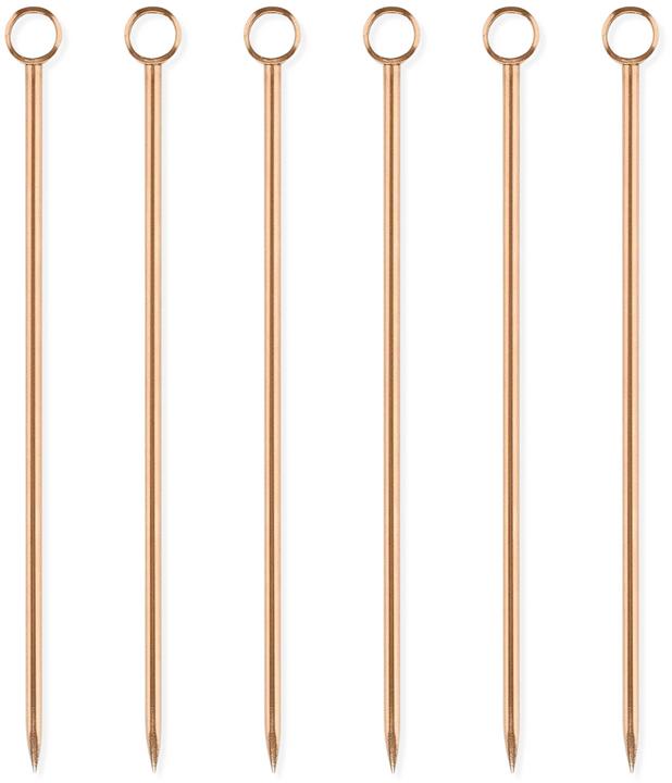 Produktbild Uberstar Cocktail Rührstäbchen 6er-Set Rosegold (Barlöffel + Cocktailrührer)