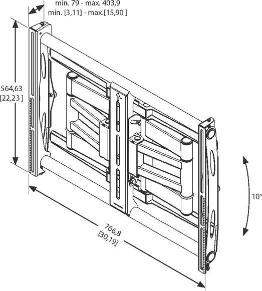 Produktbild Vogels Wandhalterung PFW 6851 Schwarz (Wand, 85", 80 kg)