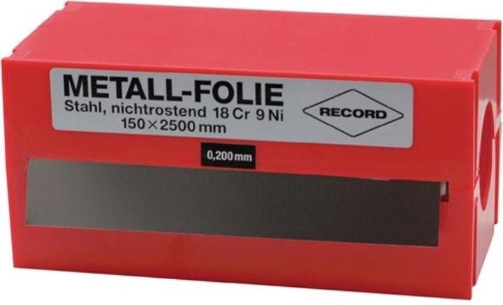 Produktbild HP Autozubehör Metallfolie Dicke 0,050 mm Edelstahl 1.4301 Länge 2500 mm Breite 150 mm (250 cm)
