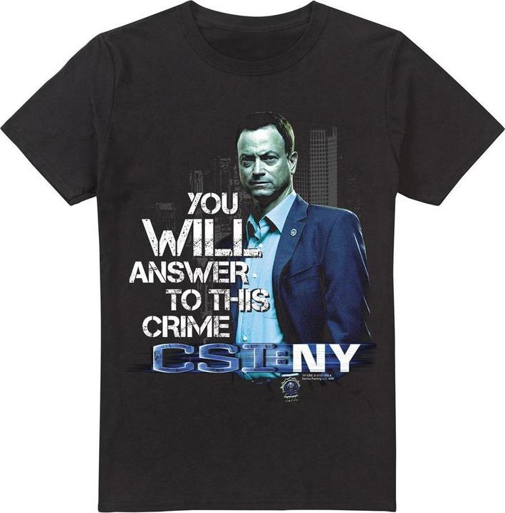 Actual product image Csi: NY Mens You Will Answer T-Shirt (M)