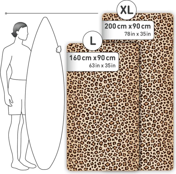 Actual product image Fit-Flip Strandtuch XXL Mikrofaser schnelltrocknendes Badetuch 200x90cm (200 x 90 cm)