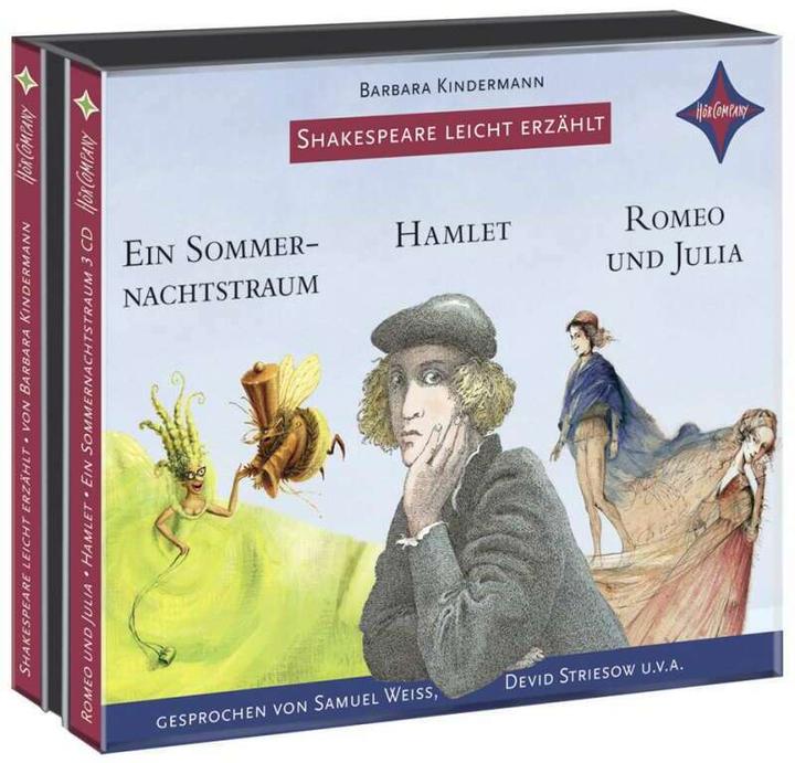 Actual product image Shakespeare easily told: Romeo and Juliet, Hamlet, A Midsummer Night's Dream (Devid Striesov, Jens Wawrczeck, Barbara Kindermann, Samuel Weiss, Klaus Ensikat, German)