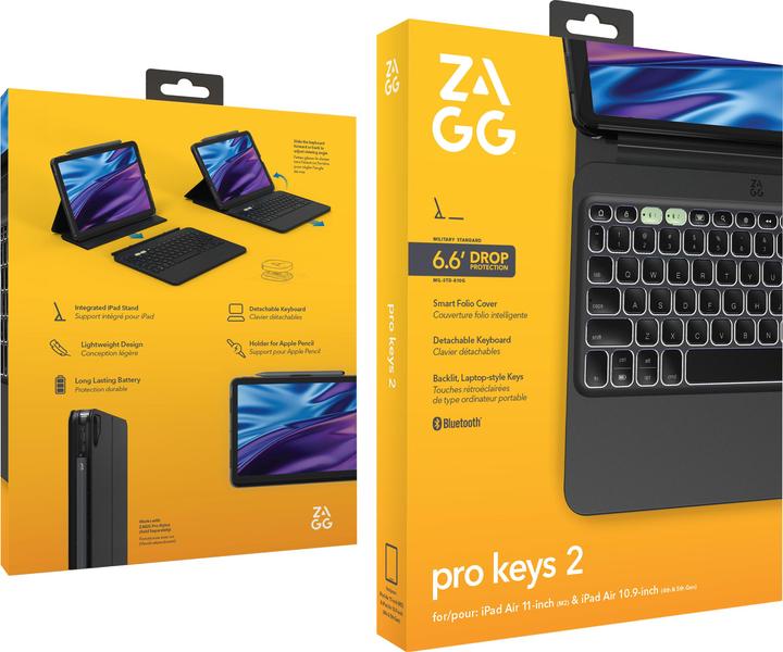 Produktbild Zagg Pro Keys 2 (CH, iPad Air 11 2024 (M2))