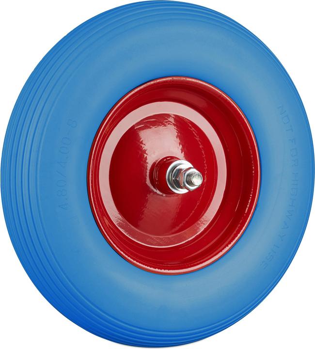 Immagine prodotto Relaxdays Ruota per carriola piena e asse