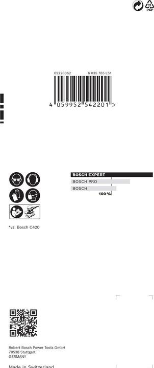 Produktbild Bosch Professional Zubehör EXPERT C470 Schleifpapier mit 8 Löchern für Schwingschleifer, 80 x 133 mm, G 180, 10-tlg. (180)