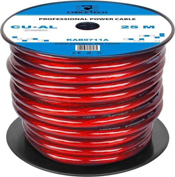 Cabletech 2Ga OD12mm CU + AL Autokabel