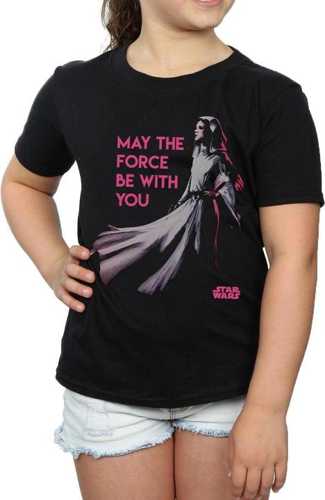Actual product image Star Wars Girls Princess Leia Force Cotton T-Shirt (116)
