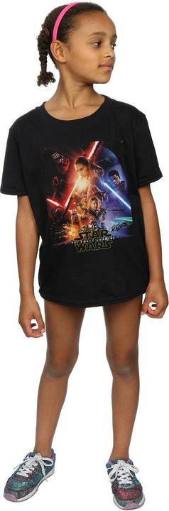 Actual product image Star Wars Girls Poster Cotton T-Shirt (152, 158)